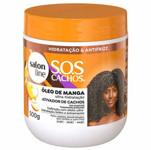 Carregar imagem no visualizador da galeria, Ativador de Cachos SOS Cachos Óleo de Manga Salon Line 500g
