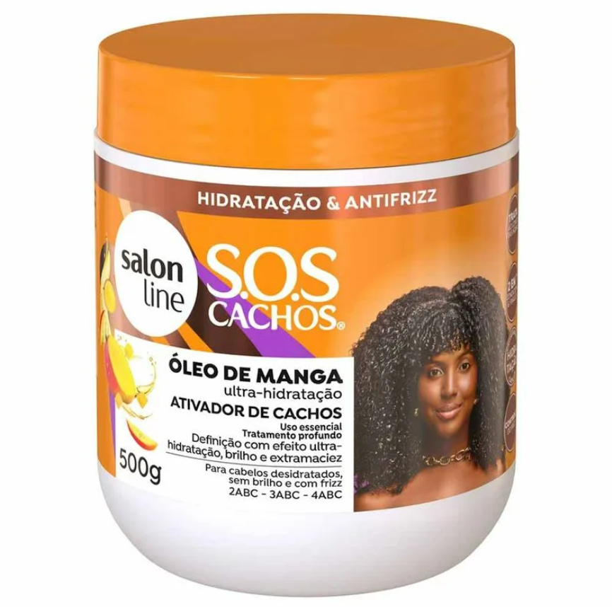 Ativador de Cachos SOS Cachos Óleo de Manga Salon Line 500g