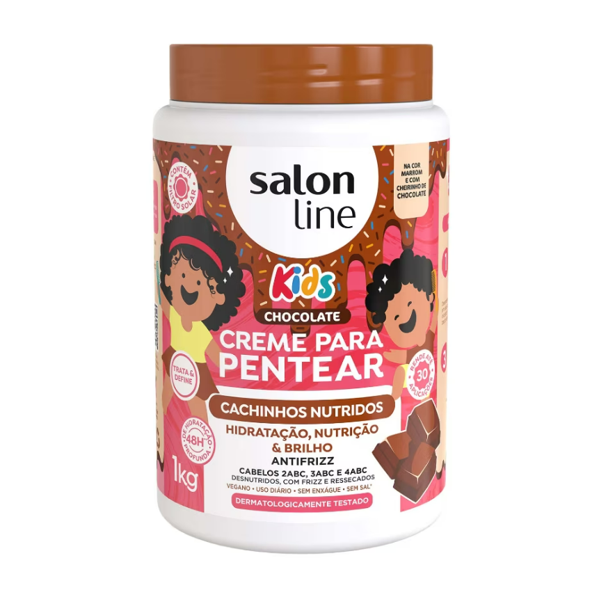 Creme para Pentear Chocolate Kids Cachinhos Nutridos 1kg