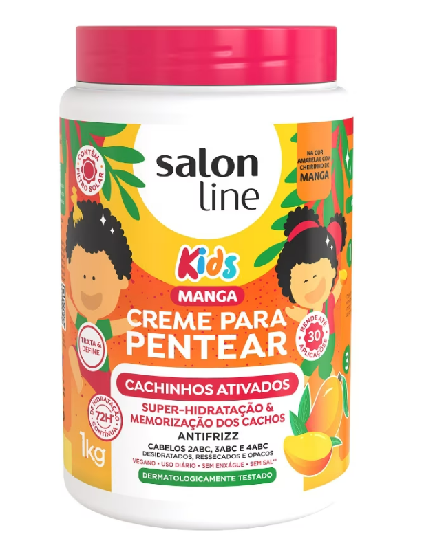 Creme para Pentear Manga Kids Cachinhos Ativados 1kg