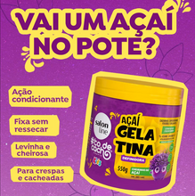 Carregar imagem no visualizador da galeria, Gelatina Açaí #todecacho Kids Condicionante 550g
