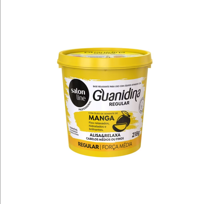 Guanidina Óleo Semente de Manga Alisa e Relaxa Salon Line 218gr