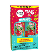 Kit Champô e Amaciador Morango #todecacho Kids