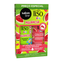 Carregar imagem no visualizador da galeria, Kit Shampoo e Condicionador Melancia Meu Liso Kids
