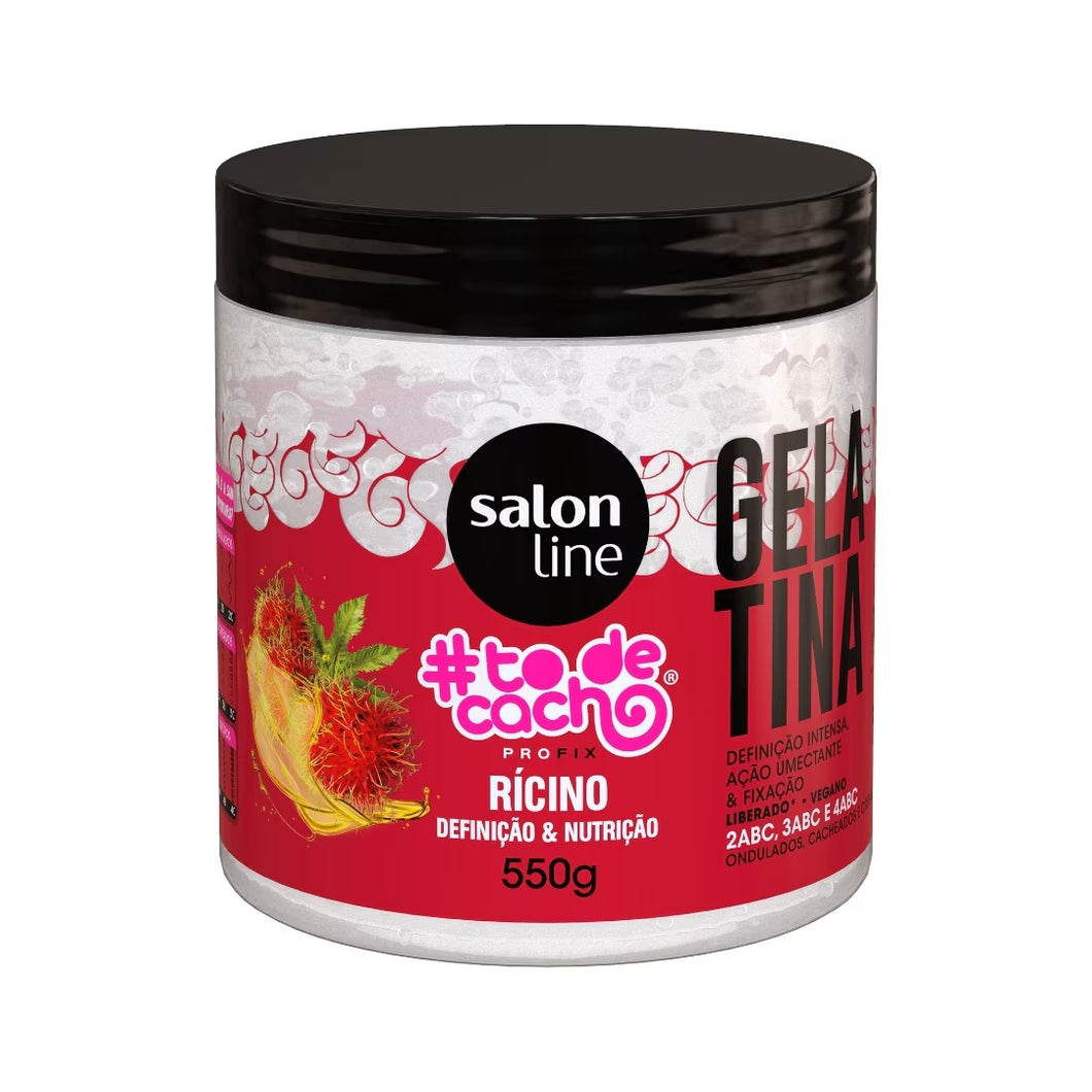 Gelatina Óleo de Rícino #todecacho Definição e Nutrição Salon Line