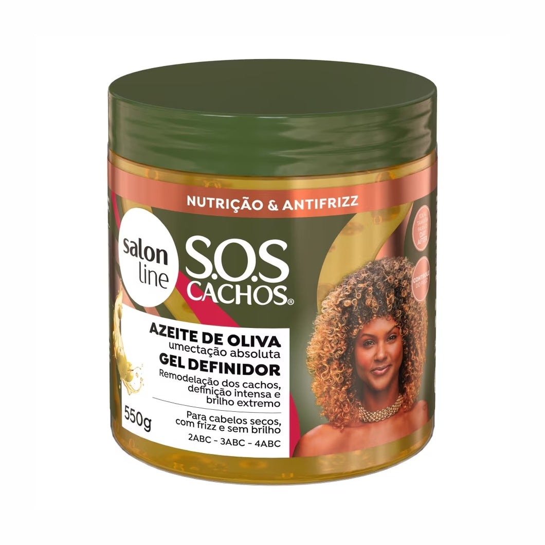 Gel Definidor SOS Cachos Azeite de Oliva Salon Line