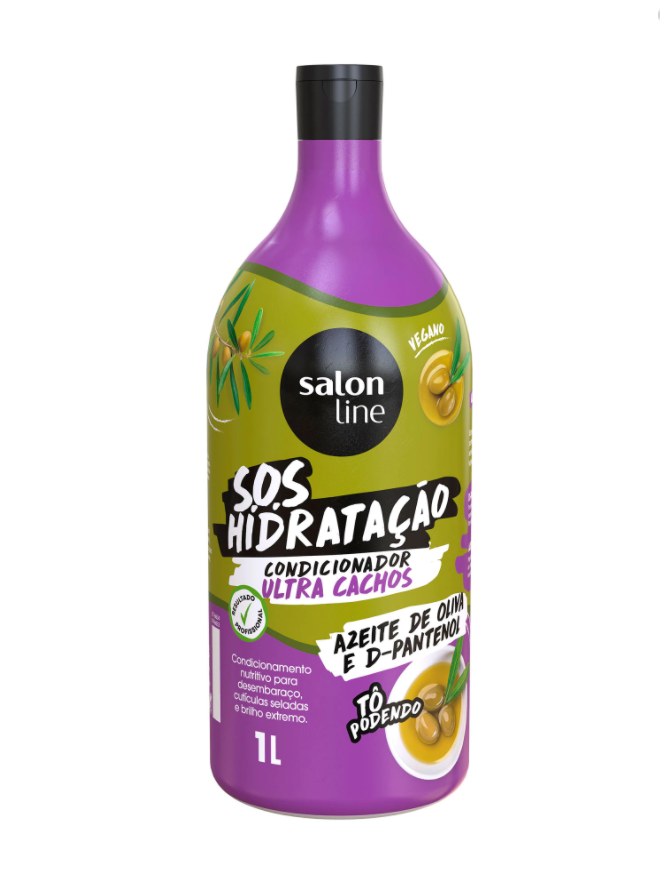 Condicionador S.O.S Hidratação Ultra Cachos Azeite de oliva